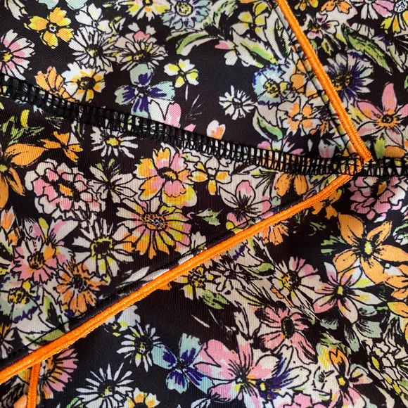 FP Movement by Free People Floral Leggings - Black and Yellow - Picture 3 of 10